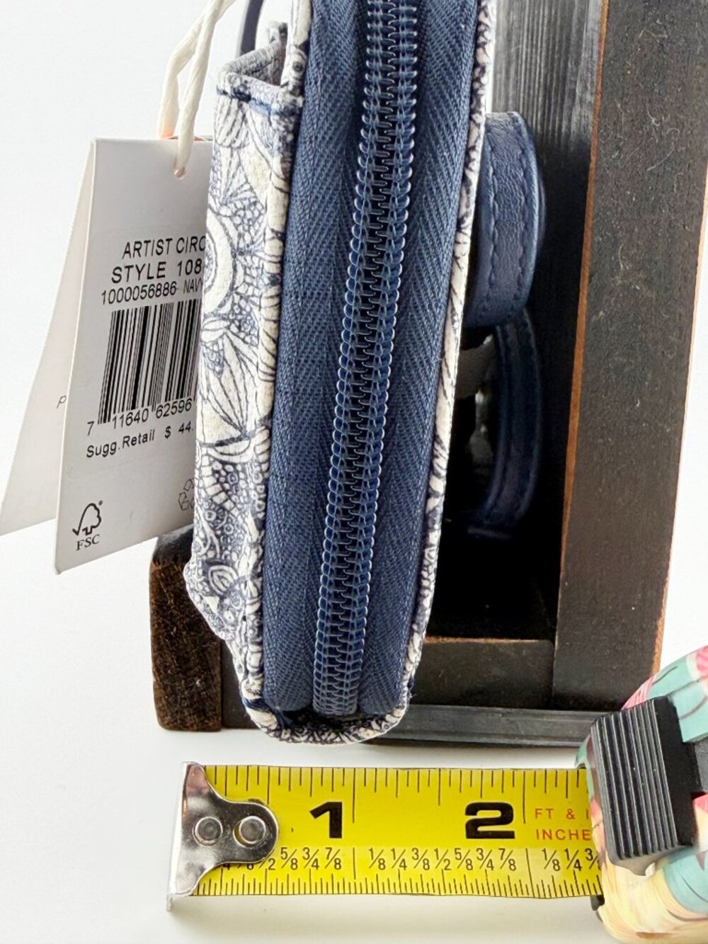 Sakroots Artist Circle Large Smartphone Crossbody Wallet - Navy Spirit Desert NW - Picture 5 of 7